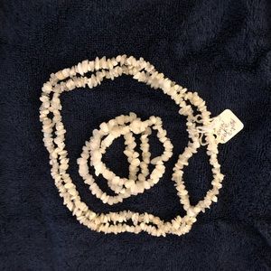 Snowflake Crystal Necklace & Bracelets Set